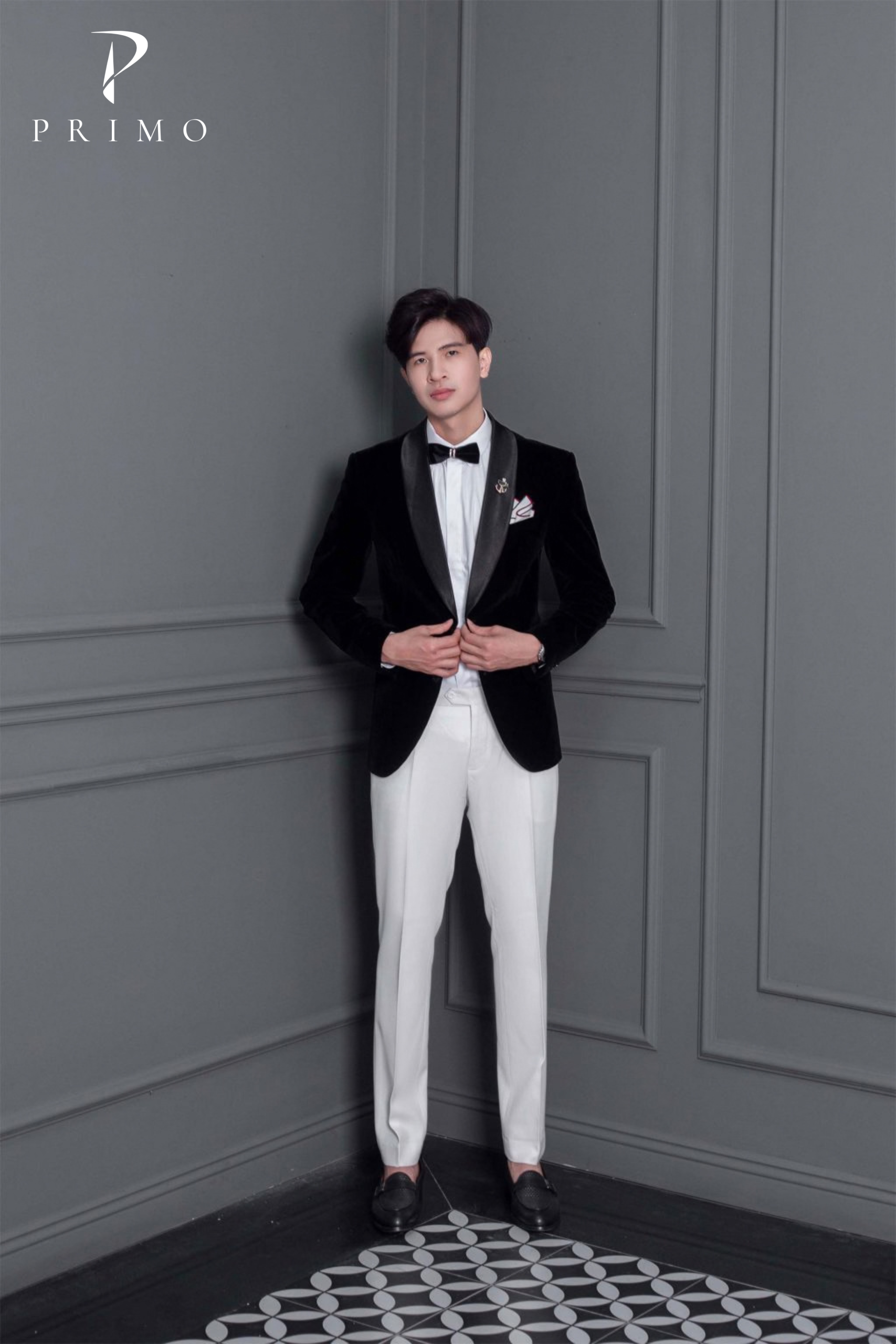 Bộ Suit Nam 2 Cúc Cao Cấp Primo – Nhung Đen - Ảnh 3